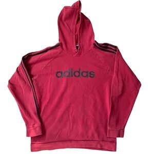 Adidas red hoodie